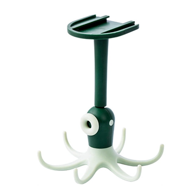 Gancho de Cocina Sin Perforaciones BuyWeek Organizador Giratorio 6 Ganchos