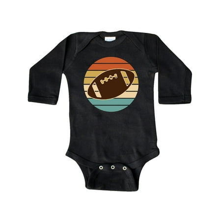

Inktastic Football Sports Retro Sunset Gift Baby Boy Long Sleeve Bodysuit