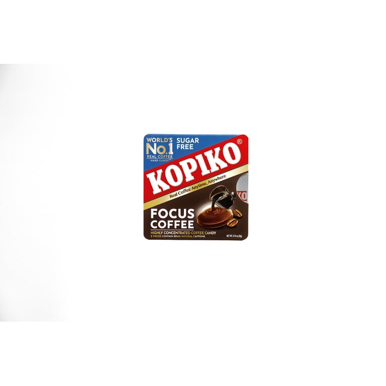 Kopiko Focus Coffee Candy – Sugar-Free, Caffeinated Hard Candy for