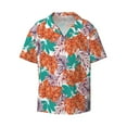 thumbnail image 3 of Cauagu Hawaiian Style Men's Short Sleeve Button Down Hawaiian Shirt for Men Bowling Shirts Casual Summer Beach Shirt,X-Large, 3 of 6