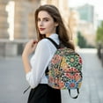 thumbnail image 6 of FORMRS Mini Backpack Purse for Women Travel Daypack Casual Shoulder Bag, Dark Floral, 6 of 7