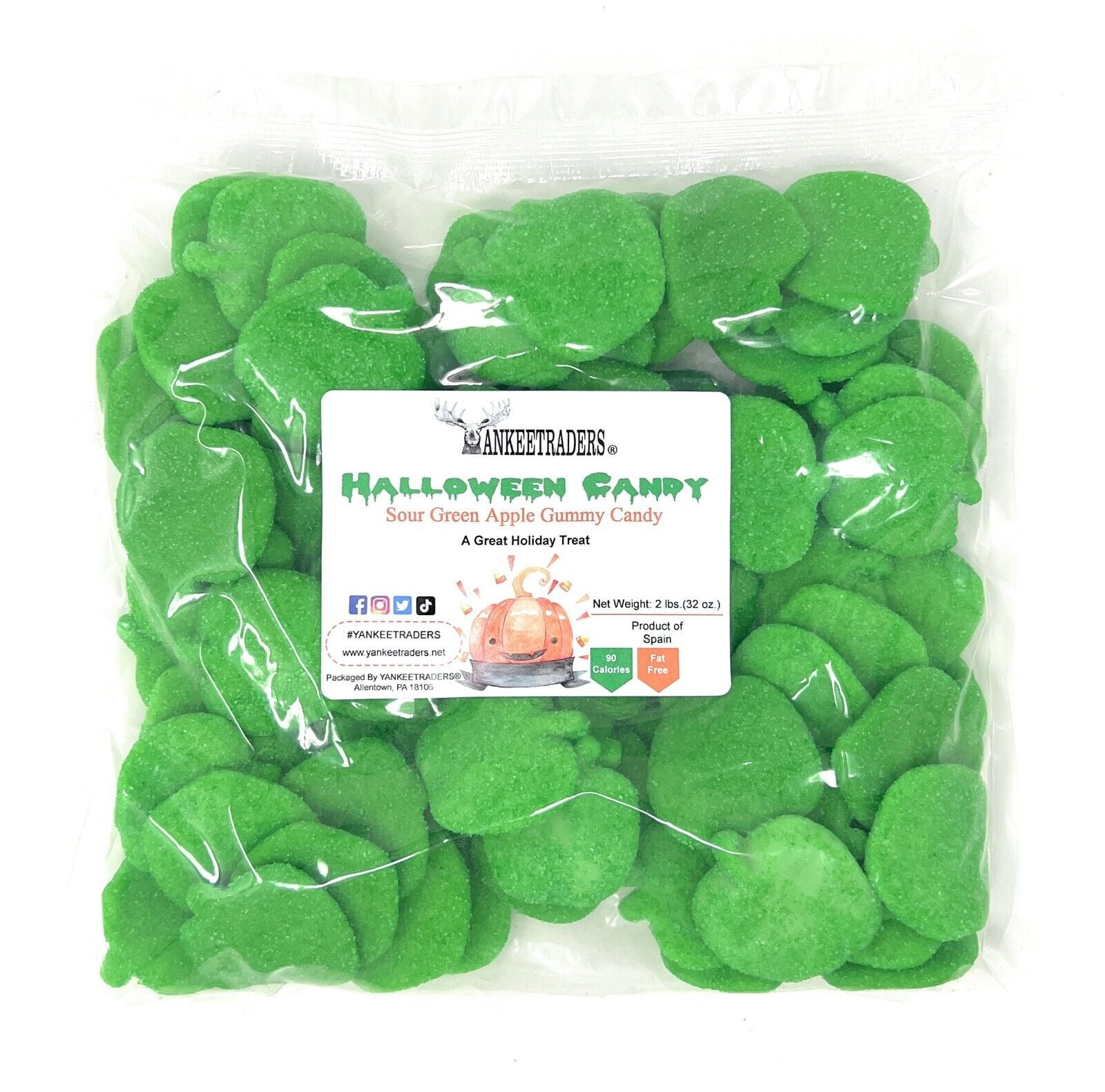 Sour Green Apple Gummy Candy, 2 lbs.