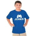 thumbnail image 5 of Video Game Junkie Gamer Nerdy Gaming Crewneck T Shirts Boy Girl Teen Brisco Brands XS, 5 of 6