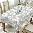 thumbnail image 4 of 60"x60" Floral Pattern Tablecloth, Waterproof Washable Polyester Square Table Cover, Durable Tablecloth for Kitchen Dining Table Party Decor, 4 of 7