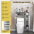 thumbnail image 6 of Costway Over the Toilet Storage Cabinet w/Toilet Paper Holder Adjustable Shelves White, 6 of 12