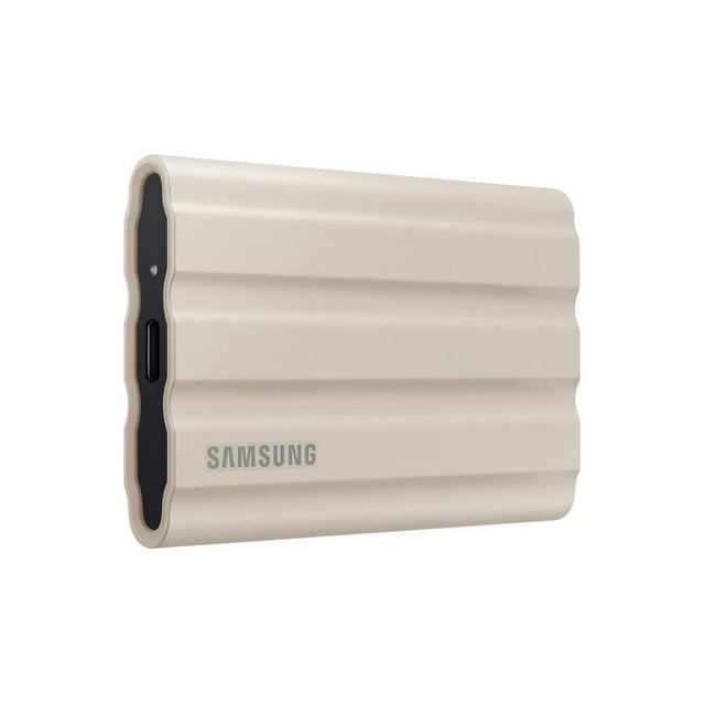 SAMSUNG T7 Shield 2TB, SSD portátil, hasta 1050MB/s, USB 3.2 Gen2, resistente, clasificación IP65, para fotógrafos, creadores de contenido y juegos, unidad de estado sólido externa (MU-PE2T0K/AM, 2022
