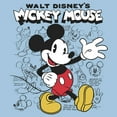 thumbnail image 2 of Boy's Mickey & Friends Mickey Mouse Retro Sketchbook  Graphic Tee Light Blue Small, 2 of 4