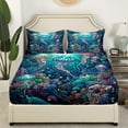thumbnail image 3 of Erosebridal Eat Sleep Bed Sheets Set Full Size, American Football Bed Sheets Full, Soccer Sport Decor 4pcs, 3 of 7