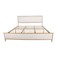 thumbnail image 5 of King Size Bed Frame, Platform Bed Frame with Steamed Bread Shaped Backrest, Heavy Duty Metal Mattress Foundation with Wooden Slats, Easy Assembly, No Box Spring Needed, Light Gray, 5 of 7