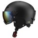 thumbnail image 2 of Casco de esquí deportivo para adultos, para exteriores, resistente al viento, antivaho, con lentes integradas, casco de esquí de seguridad, 2 of 5