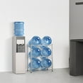thumbnail image 4 of 3-Tier Water Rack for Gallon Jugs for Home, Office, Kitchen and Breakroom, Silver, 4 of 8