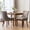 Beige+Black, variant on 2pcs Dining Chair Collection, Thickened Fabric Seat, Solid Wood Frame, Bronze Nail Head, Beige & , Sw2207bg , Upholstery, Legs, Details, Style,