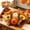 A, variant on Simulation Maple Leaf Candle Wreath, 11 Inch Fall Candle Ring for Halloween Thanksgiving, Pumpkin Sunflower Table Decor