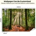 thumbnail image 3 of Peel and Stick Wallpaper Green forrest summer europe Modern Art Wall Mural Decor Self Adhesive and Removable 100in x 144in, 3 of 8