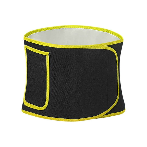 Kokovifyves Sports Sweating Belt Body Sculpting Running Yoga Waist Support Men and Women Sports Fitness Weight Loss Belt Sweating Waist Belt Waist Support