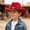 A15--Red, variant on Childrens Western Cowboy Hat Hat Hat With Upturned Brim Photography Hat Birthday Party Hat 3-8 Years