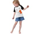 thumbnail image 3 of RXIRUCGD 2025 Vêtements d'Été pour Enfants Tout-Petits Garçons Filles Mode Mignon Col Rond Imprimé Manches Courtes Haut, 3 of 6
