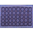 thumbnail image 1 of Ahgly Company Indoor Rectangle Oriental Blue Traditional Area Rugs, 8' x 10', 1 of 4