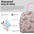 thumbnail image 3 of Lunch Bag Lunch Box for Women Reusable Insulated Lunch Cooler Bags,Large Capacity for Work Travel Picnic,Water-Resistant Pioneer Colorful Floral Lunch Tote Bag Gifts for Woman Mom Pink, 3 of 6