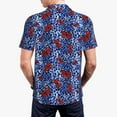 thumbnail image 4 of Daiia Abstract Colorful Butterflies Pattern Men’s Polo Shirts,Solid Deck Shirt,Classic Fit, Breathable Cotton Polo for Casual and Sport Wear-Medium, 4 of 9