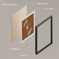 thumbnail image 5 of PixonSign Framed Wall Art Mystical Hand Drawn Celestial Hands and Symbols Posters, Set of 4 Minimalist Modern Illustrations Wall Decor, Adhesive Canvas Prints for Home Decor - 11"x14" Black, 5 of 5