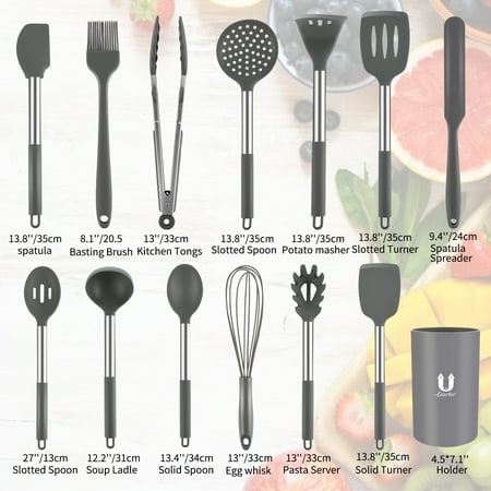 Kitchen Utensil Set Silicone Kitchen Utensils Home Kitchen Cooking Tools Kitchen Gadgets Utensil Cookware Kit Set Of 24 Walmart Canada