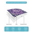 thumbnail image 5 of Purple Green Flowers Twin Size Down Alternative Comforter, Lightweight Comforter Quilt Bedding Set with Pillow Shams Watercolor Vintage Botanical All Seasons Bed Comforter Duvet Insert 68"x86", 5 of 7