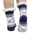 thumbnail image 4 of Liwarace Winter Women Men Thick  Sherpa Fleece Lined Fuzzy Slipper Socks Thermal Non-Skid, 4 of 22