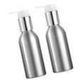 thumbnail image 4 of 2 x Botellas de aluminio perfecl con dispensadores de bomba Loción recargable Botellas negras Tapas de plástico 120 ml, 4 of 8