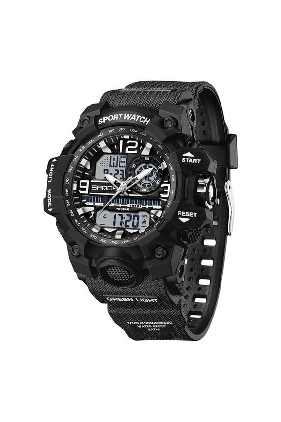 Women's Sport Watch Digital Waterproof Watches Military Watches Analog Outdoor Wrist Watch LED Luminous Alarm Stopwatch Dual Time Wristwatch