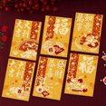 thumbnail image 1 of Sobre rojo del año del dragón, sobre de regalo dorado esmerilado con brillo grueso creativo, bolsa de la suerte de Año Nuevo, 1 of 6