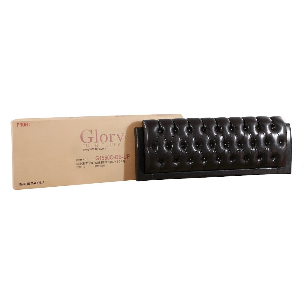 Glory Furniture Marilla Full Bed in Dark Brown Color