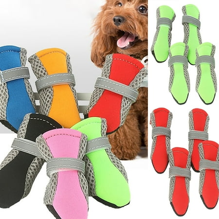 Cheers.US Dog shoes in spring and summer Teddy is more beautiful than bear s sandals  summer is ventilated and soft bottom is comfortable  feet are set pet dog shoes