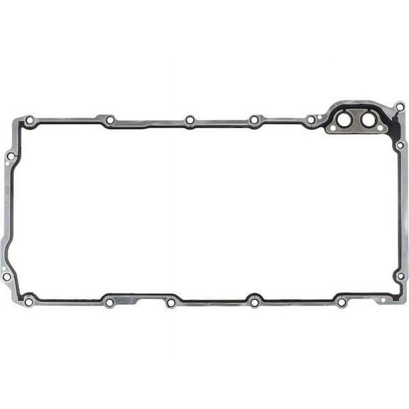 Oil Pan Gasket Set - Compatible with 2000 - 2014 GMC Yukon XL 1500 2001 2002 2003 2004 2005 2006 2007 2008 2009 2010 2011 2012 2013