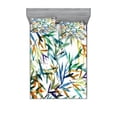thumbnail image 2 of Traditional Bedding Set with Sheet & Covers, Colorful Bamboo Tree Leaves Hand Drawn Style Plants Picture Print, Printed Bedroom Decor 2 Shams, 4 Sizes, Multicolor, by Ambesonne, 2 of 3