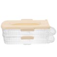 thumbnail image 1 of Caja de almacenamiento de huevos Dispensador Soporte Refrigerador para Bandeja Cajón para Verduras de Una Fila The Pet, 1 of 6