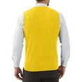 thumbnail image 6 of Zimjoy Mens Sweater Vest Casual V-Neck Knitted Sweater Vest Big and Tall Sleeveless Sweaters for Men Vintage Basic Winter Sweater Vests, Yellow XL, 6 of 6
