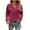 Red, variant on yillto Plus Size Sweaters for Womens V Neck Buttons Long Sleeve Ribbed Top Knit Dressy Tunic Blouse Clothes