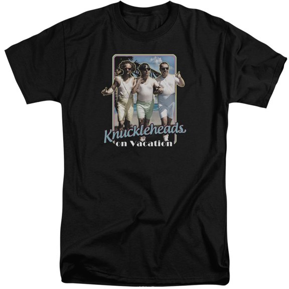 Three Stooges Knucklesheads On Vacation S/S Adult Tall Black