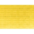 thumbnail image 1 of Ahgly Company Indoor Rectangle Solid Yellow Modern Area Rugs, 3' x 5', 1 of 4
