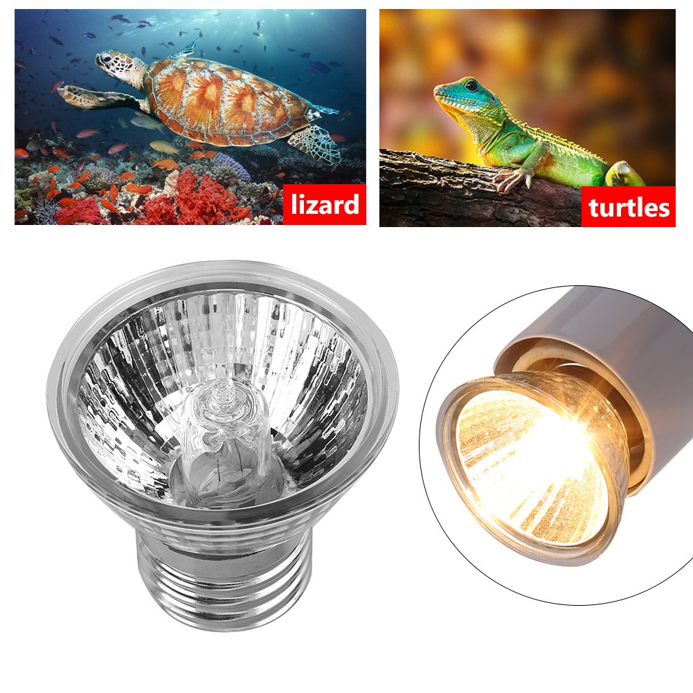 Ejoyous 75W Heating Light Bulb Aquarium Lamp for Pet Reptile Turtles