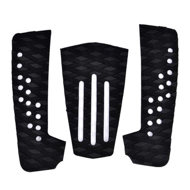 Greeniant Almohadillas de tracción para tablas de Surf, 3 uds., almohadillas de espuma EVA para cubierta, empuñaduras adhesivas para Skimboard, todas las Deportes acuáticos negro 3 Zeilen Greeniant OD2654-04B