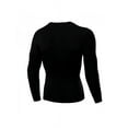 thumbnail image 2 of Mens Compression Base Layer Tight Tops Long Sleeve Gym Tee Shirt, 2 of 2