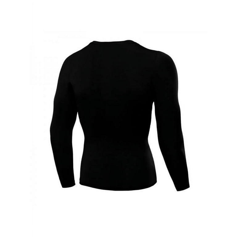 Men Long Sleeve Compression Shirt Starter Compression Shirts Training Workout Tops Walmart
