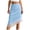 Blue, variant on larppty Women Satin Lace Trim Long Skirts Elastic Waist Asymmetric Hem Midi Skirts Lace Half Slip Maxi Skirts Streetwear（Pink， M）