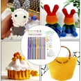 thumbnail image 3 of 1 Set Knitting Needles DIY Tools Colorful Sewing Supplies Household Accessory Weave Crochets for Sweater Clothes Scarf Slippers 006 Model, 3 of 7
