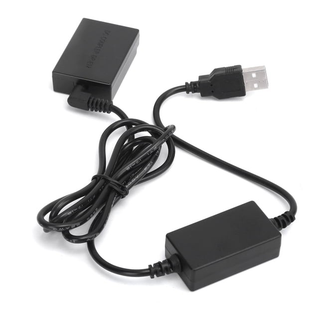 Cable de unidad USB de 55,5 V Fuente de alimentación móvil Acoplador de CC LPE17 Batería ficticia para Canon M3 M5 M6