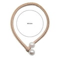 thumbnail image 5 of Mdesiwst Elegant Curtain Tieback Faux Pearl Curtain Tieback Set Elegant Modern Adjustable Holder for Living Room Bedroom Decor No Tools Installation, 5 of 7