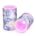 thumbnail image 7 of Yayeee Flameless Candles with Remote Flickering Battery Operated Multi Color Changing, Floral Easter Rabbits, 7 of 7