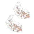 thumbnail image 2 of 2 piezas Boda accesorios para el cabello nupcial decoración de joyas aderezo adorno para el cabello accesorio de moda para la novia esquí esquí Gafas de esquí, 2 of 5